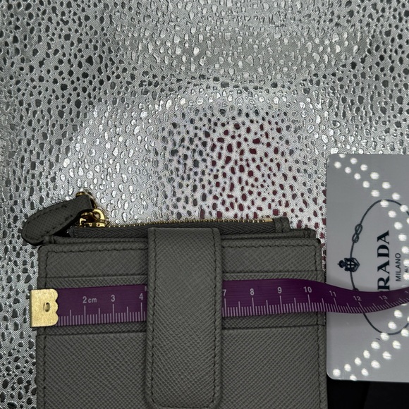 Authentic Prada Wallet- Gray Small Safannio - Picture 8 of 10